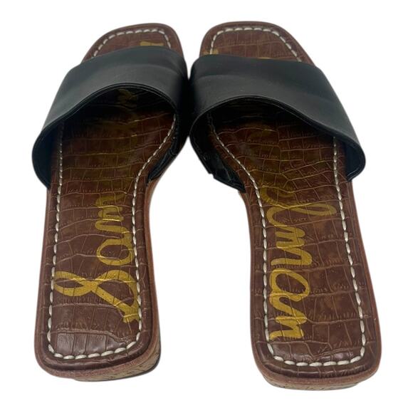 Sam Edelman Valery Leather Slip On Wedge Sandals Size 6.5 - Picture 6 of 10